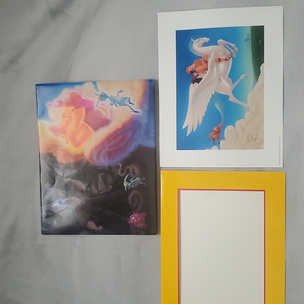 Hercules - Disney Store Exclusive Lithograph with Folder Mat 11" x 14"